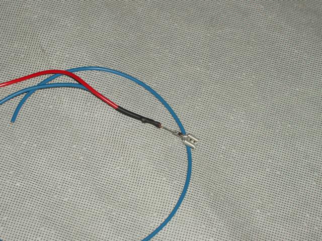 Wrapped Blue Wire & Diode