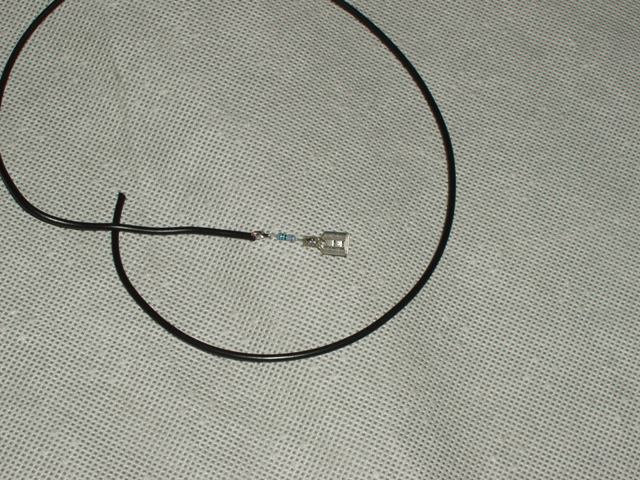Black wire with resistor